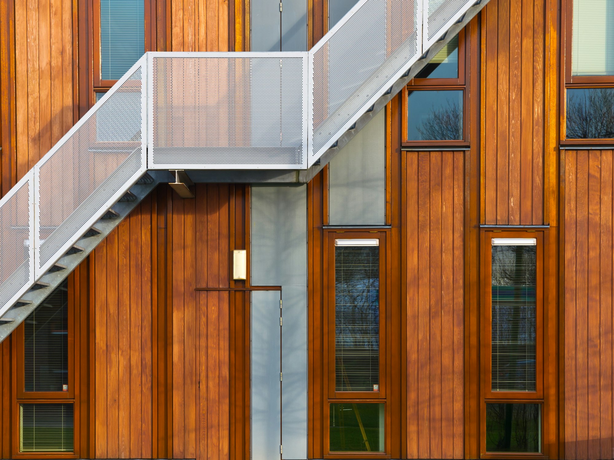 modern wooden facade